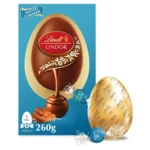 Lindt Lindor Milk Chocolate Egg With Lindor Salted Caramel Truffles 260g