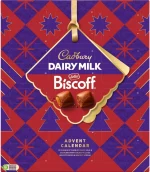 Cadbury Biscoff Festive Advent Calendar, Includes 12 Chunks of Cadbury Dairy Milk & 12 Chunks with Crunchy Lotus Biscoff Pieces & Spread, Perfect for your Christmas Countdown, 236 g