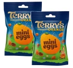 Terry’s Chocolate Orange Mini Eggs Bag 70g – Milk Chocolate Mini Eggs with Real Orange Oil & Crispy Sugar Shell, Easter Sharing Bag, Chocolate Orange Treats
